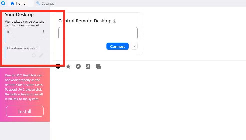 ID und One-time Password
